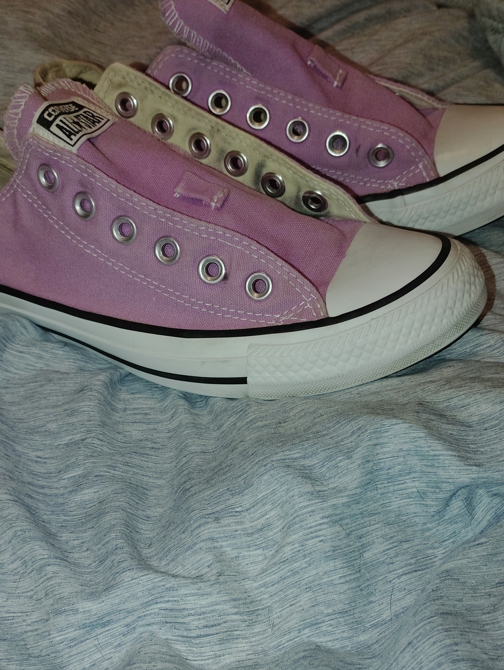 Converse All Star Slip-On Low Top Sneakers — Lavender
